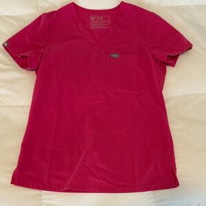 Pink scrub top
